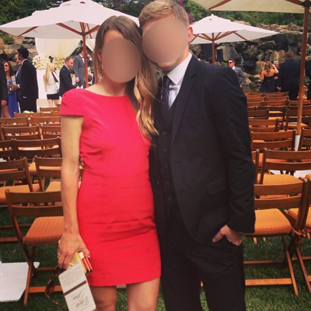 Tibi Red Cocktail Dress